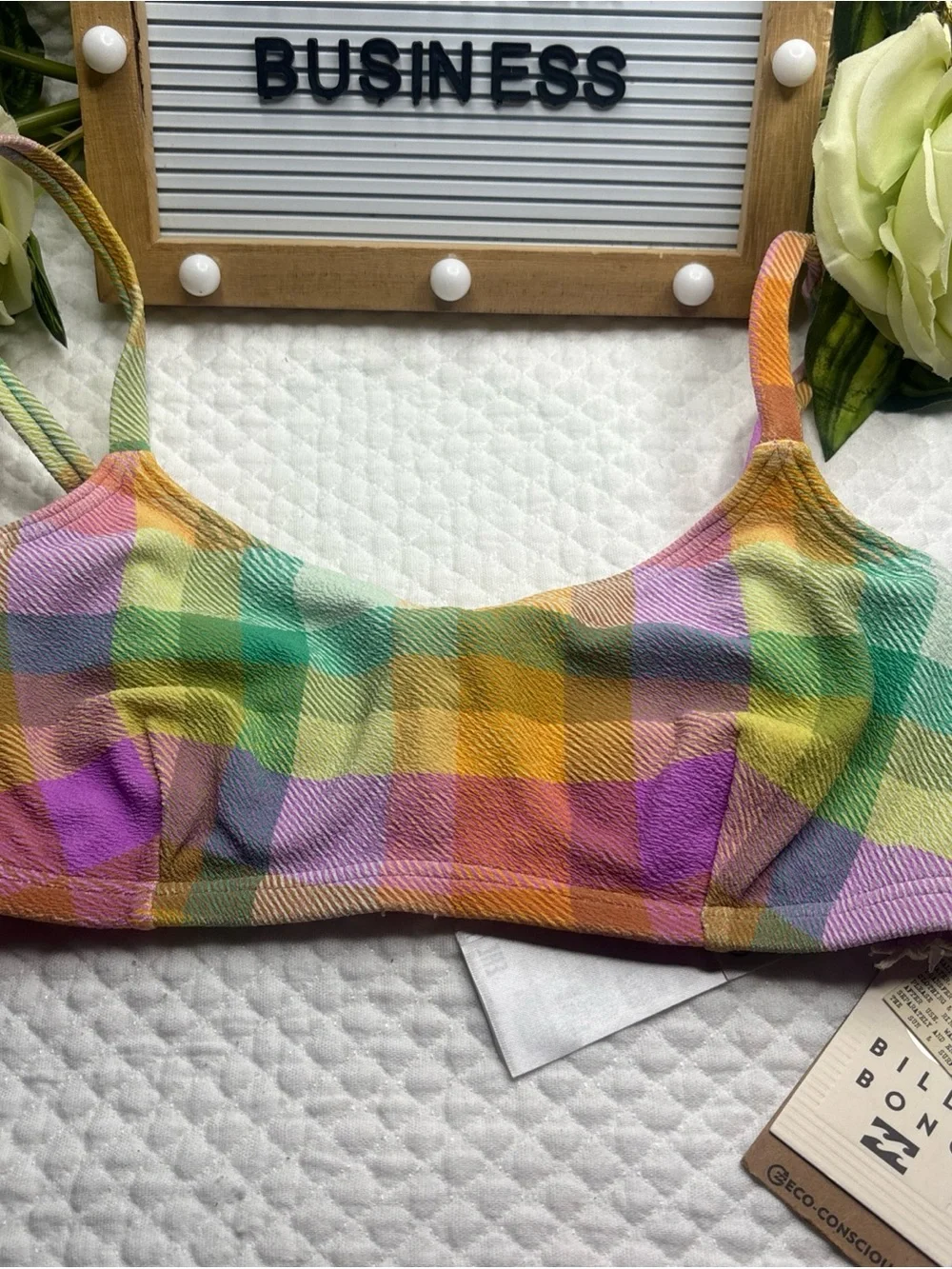 Billabong Warm Waves Lila DD Bralette Bikini Top Small NWT